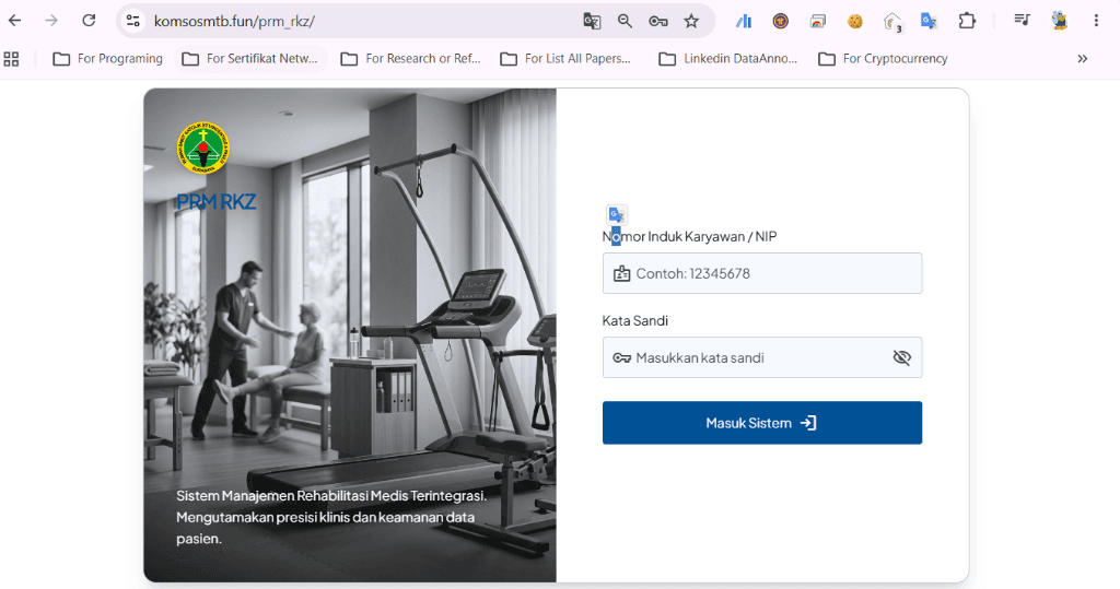 Portal Login PRM RKZ